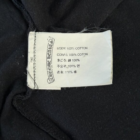 Chrome Hearts Black & Red Horseshoe Logo T-Shirt - Picture 4 of 7